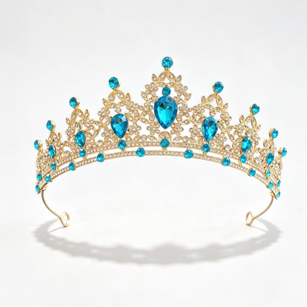 Women Queen Fashion - تاج أميرة فاخر للنساء والفتيات، عصابة