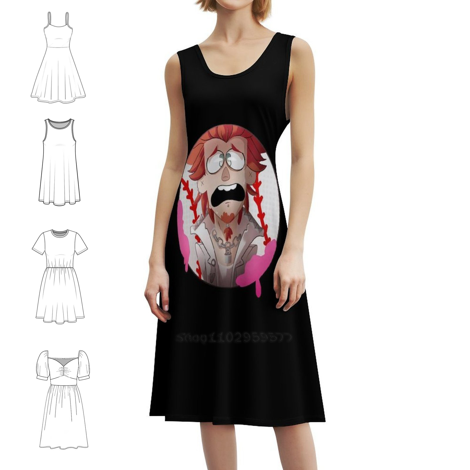 Women Fashion Gown - فستان ليون كواتا بوهو أنيق أنيق