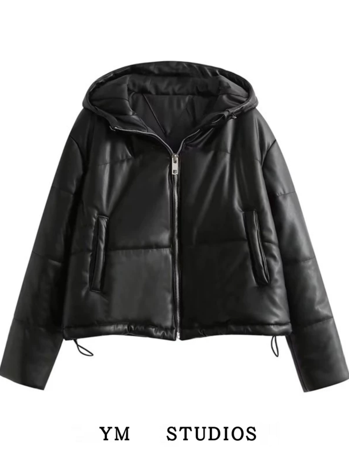 Women'S Fashion Leather Jacket - جاكيت نسائي فضفاض كاجوال من الجلد