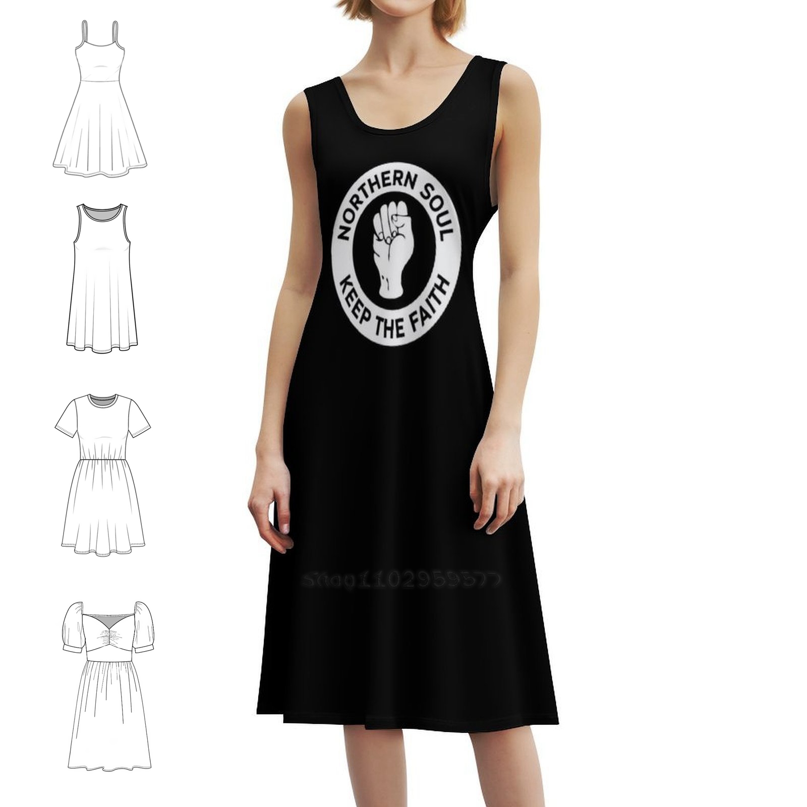 Women Fashion Gown - فستان أنيق بوهو من Northern Soul-Keep