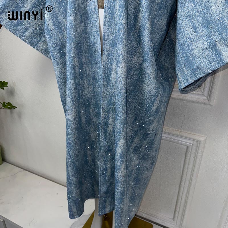 معطف رعاة البقر للنساء بالترتر - مراجعة Women'S Fashion Kimono وسعره