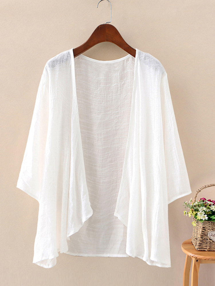 بلوزة صيفية أنيقة للنساء بألوا - مراجعة Women'S Fashion Kimono وسعره