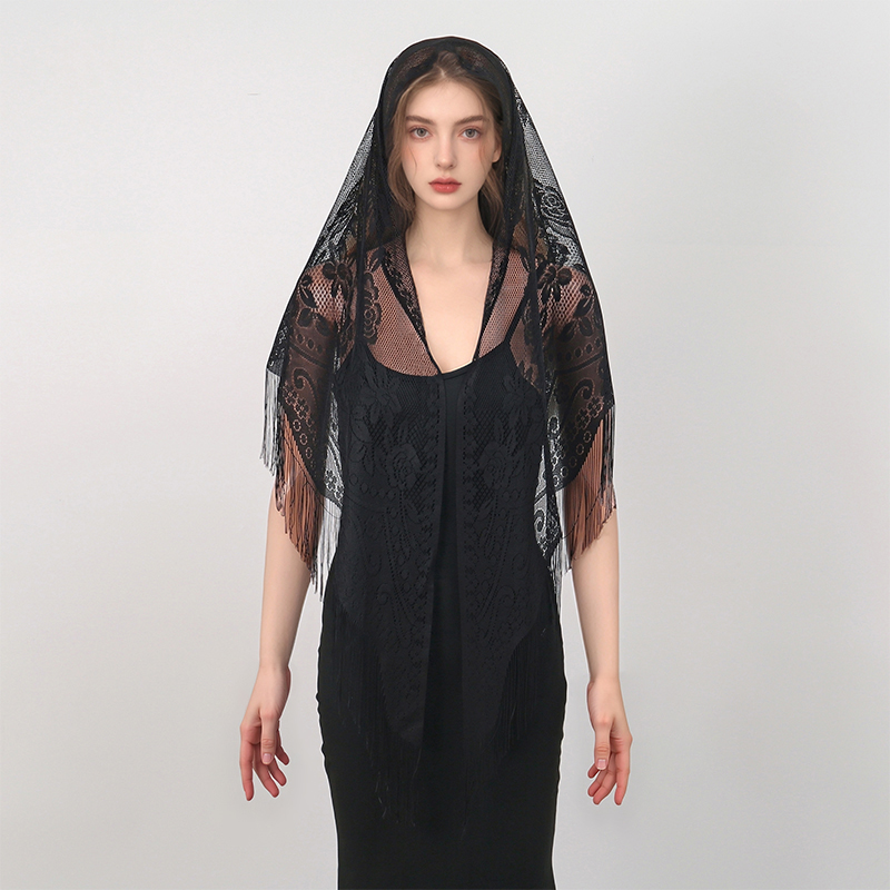 جديد التطريز وشاح دانتيل شال ا - مراجعة Women'S Fashion Poncho وسعره