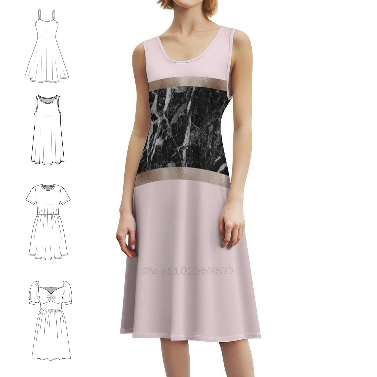 فستان بوهو شيك من الفراولة وال - مراجعة Women Fashion Gown وسعره