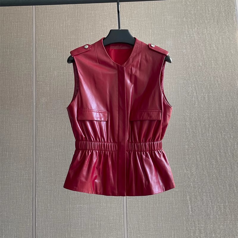 سترة نسائية من الجلد الطبيعي ا - مراجعة Women'S Fashion Leather Jacket وسعره