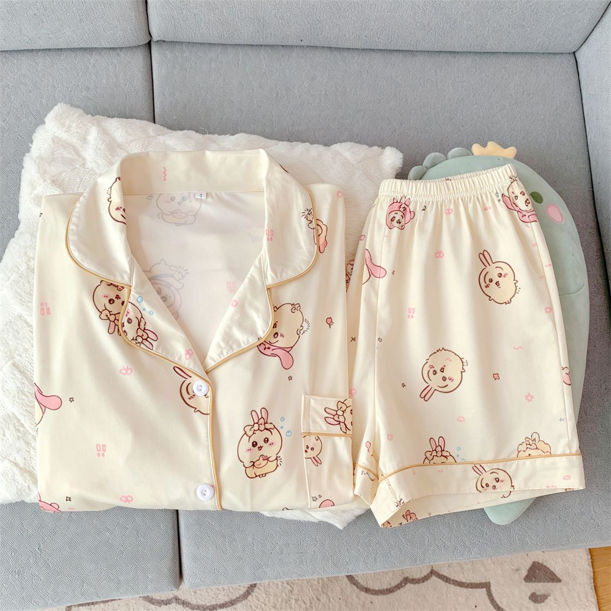 طقم بيجامة نسائي صيفي كاواي أو - مراجعة Women'S Fashion Pajamas وسعره