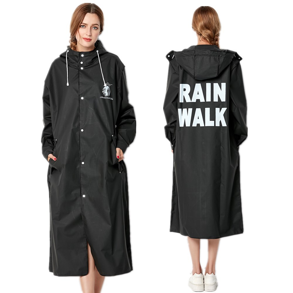 معطف مطر أسود للرجال والنساء ، - مراجعة Women'S Fashion Raincoat وسعره