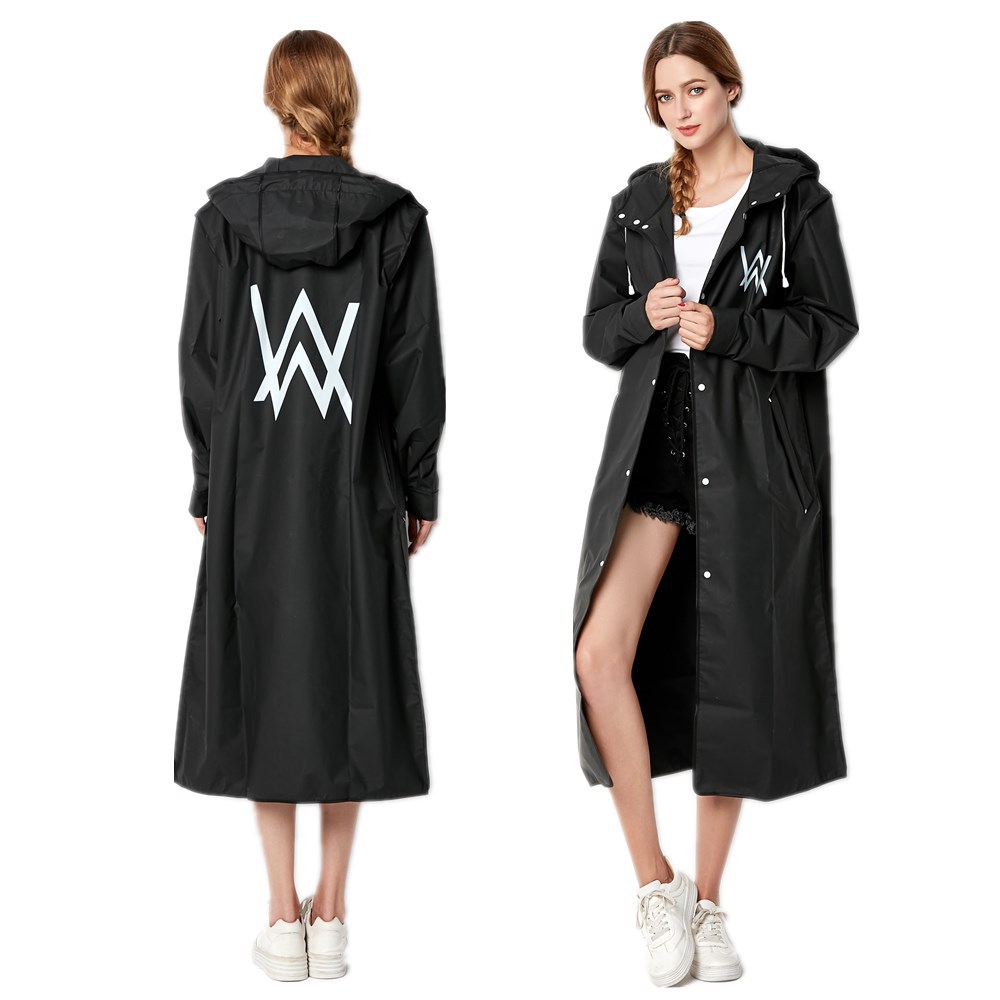 معطف مطر أسود للرجال والنساء ، - مراجعة Women'S Fashion Raincoat وسعره