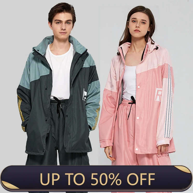 بدلة معطف مطر للكبار مقسمة، عص - مراجعة Women'S Fashion Raincoat وسعره
