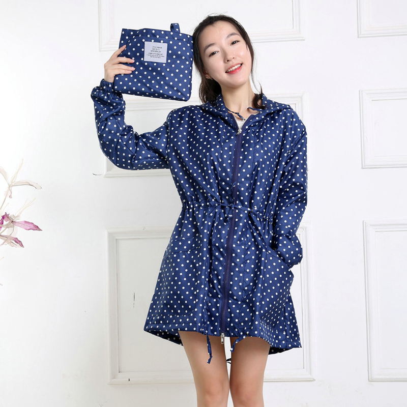 موضة دوت طباعة المرأة معطف واق - مراجعة Women'S Fashion Raincoat وسعره