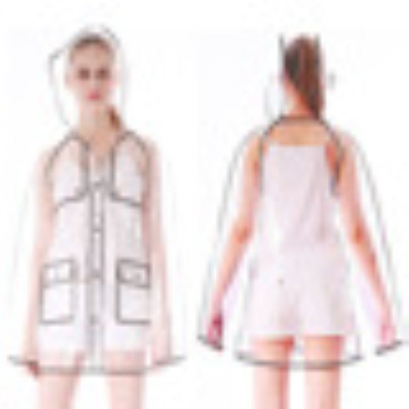 قطعتان من معطف المطر الشفاف ال - مراجعة Women'S Fashion Raincoat وسعره