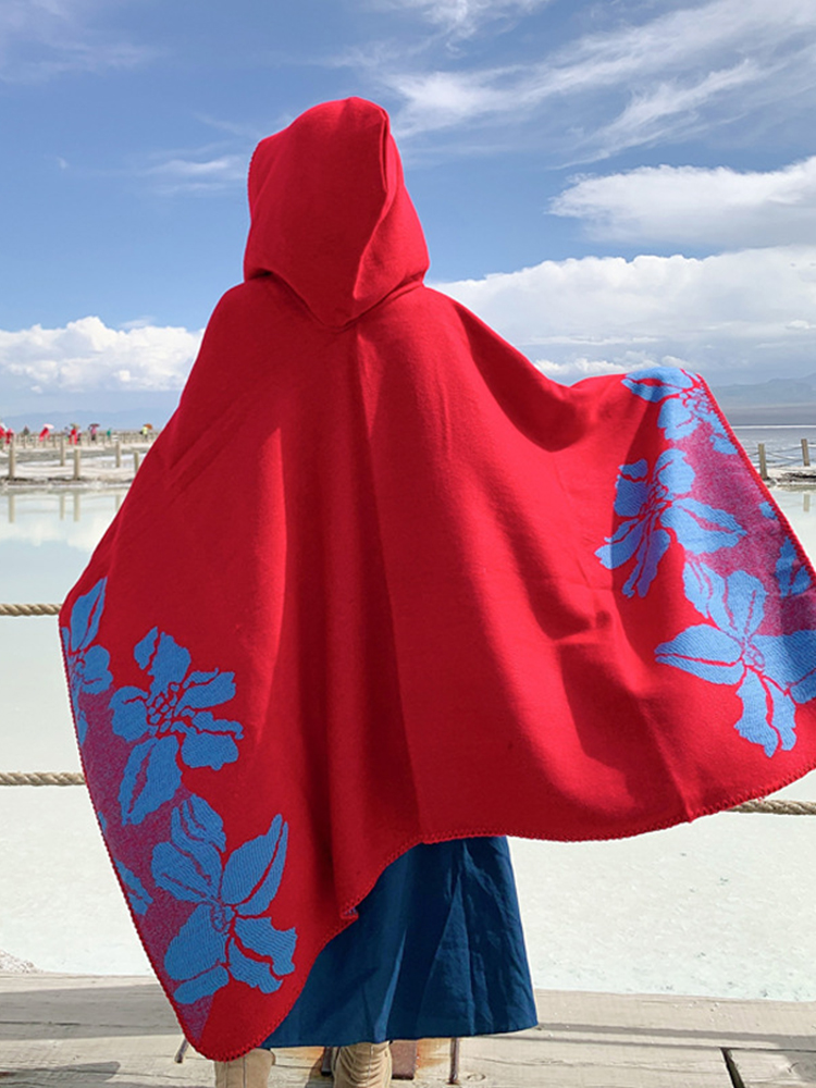 وشاح شتوي نسائي من الكشمير الم - مراجعة Women'S Fashion Poncho وسعره