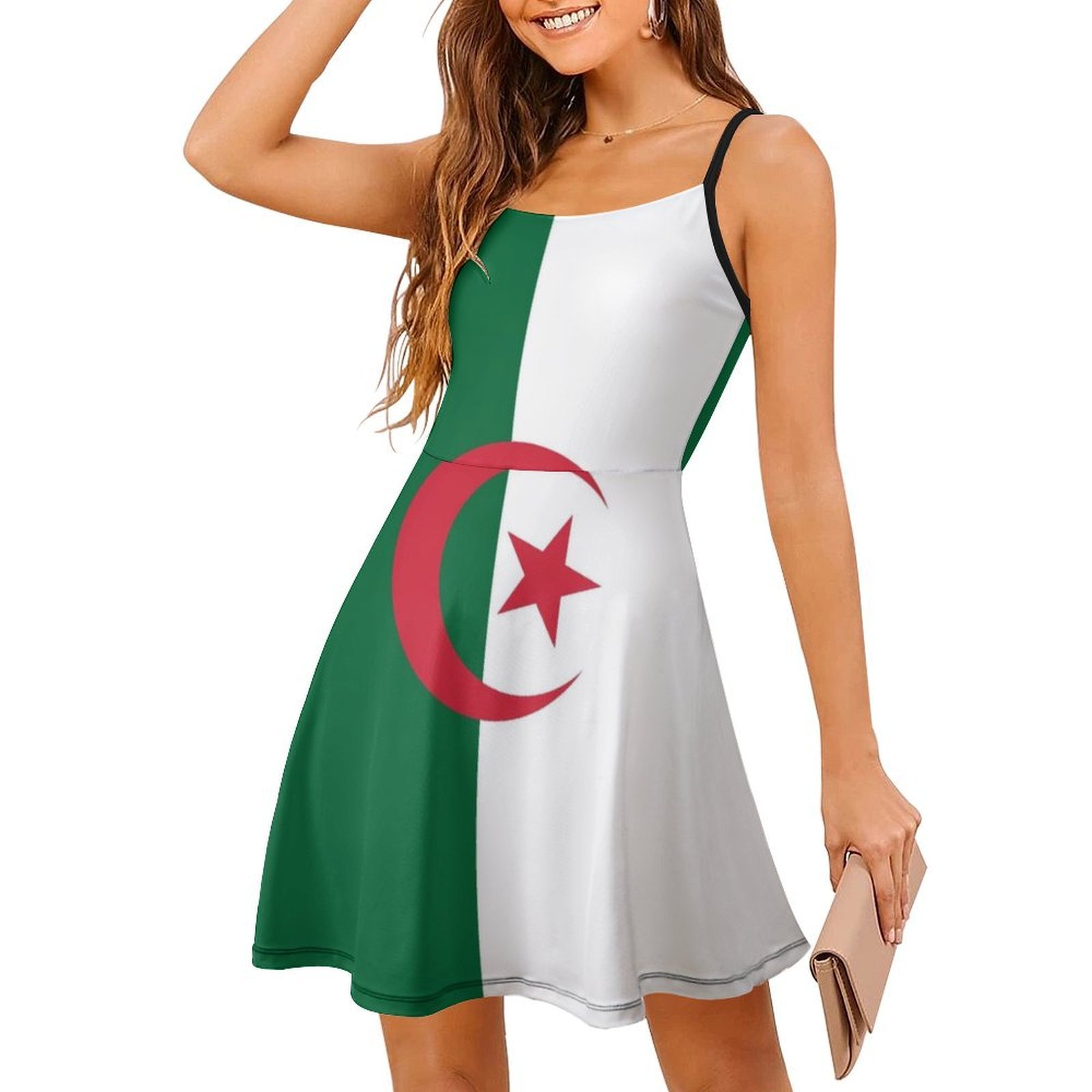 فستان بوهو أنيق بعلم جزائري أن - مراجعة Women Fashion Gown وسعره