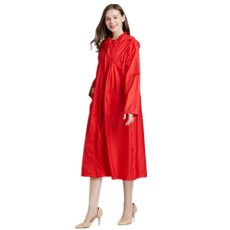 المرأة خفيفة الوزن أحمر أسود ت - مراجعة Women'S Fashion Raincoat وسعره