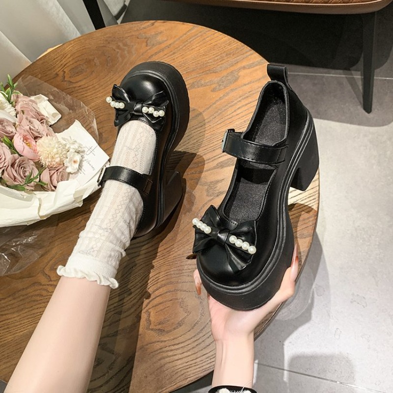 أحذية لوليتا 2026 سوداء بكعب ع - مراجعة Women'S Fashion Walking Shoes وسعره