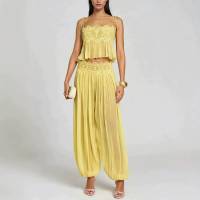 طقم صيفي من قطعتين للنساء لعام - مراجعة Lace Trim Cami وسعره