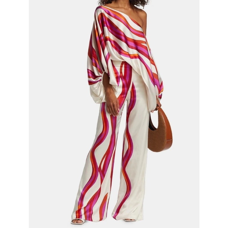 بدلة بيجامات نسائية مطبوعة من  - مراجعة Women'S Fashion Pajamas وسعره