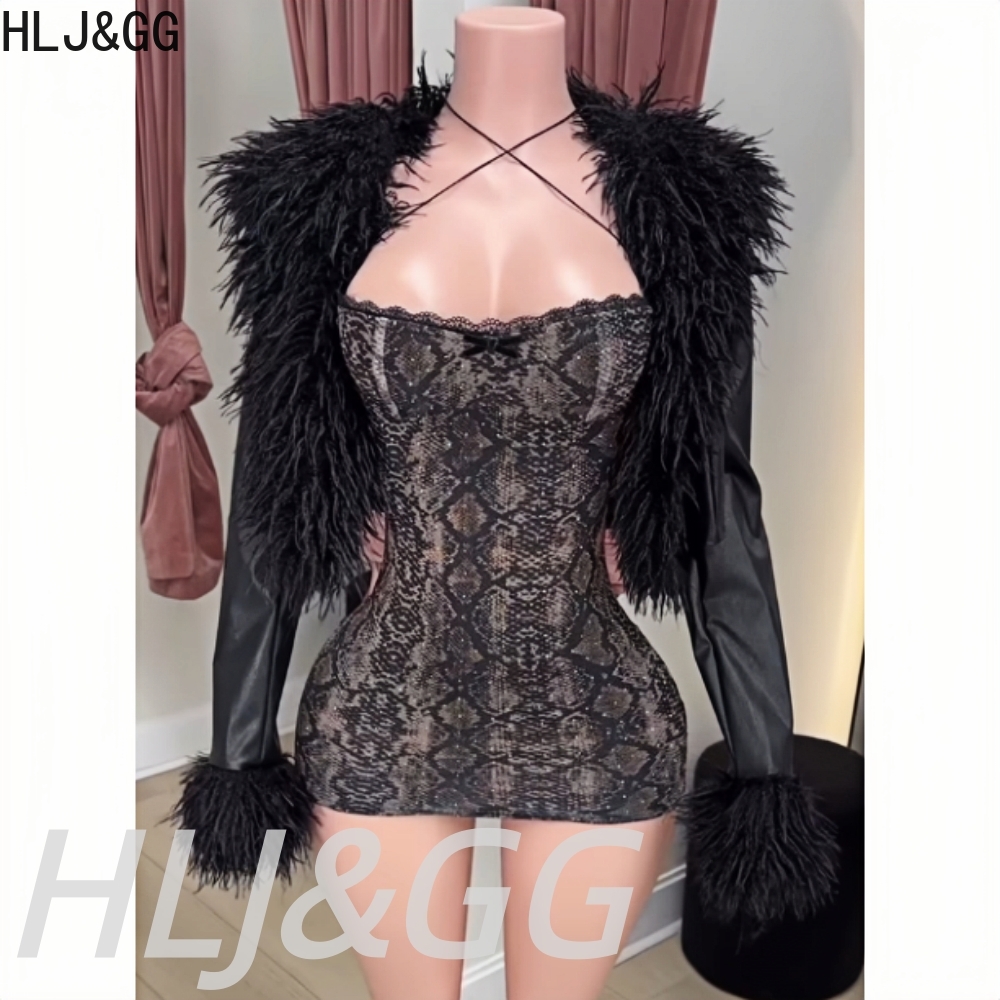 HLJ & GG موضة الاتجاه الفراء ا - مراجعة Women'S Fashion Leather Jacket وسعره
