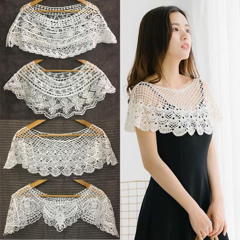 شال نسائي محبوك مفرغ، غطاء للج - مراجعة Women'S Fashion Poncho وسعره