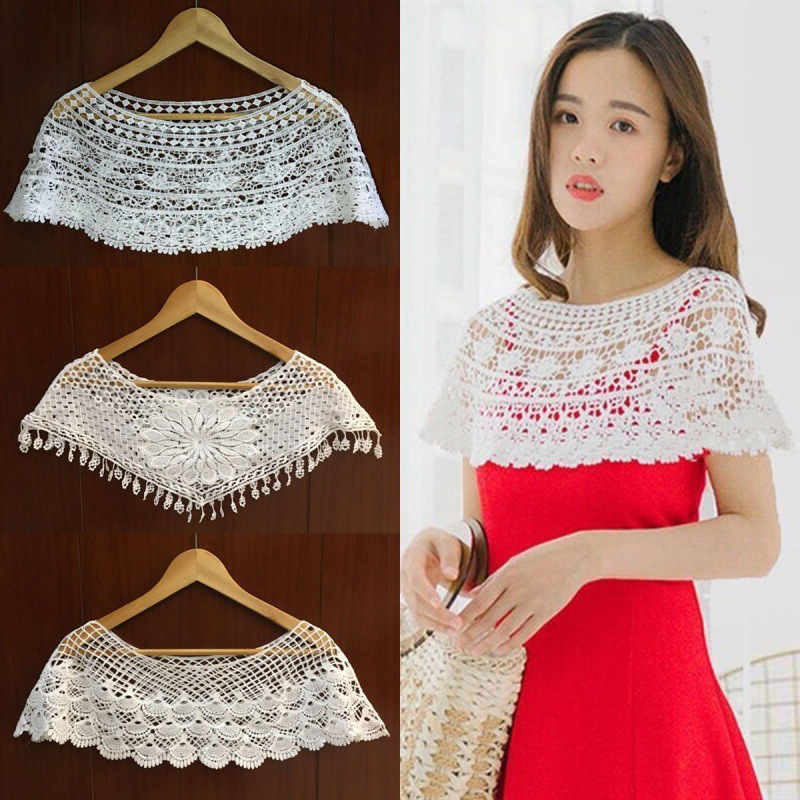 شال نسائي محبوك مفرغ، غطاء للج - مراجعة Women'S Fashion Poncho وسعره