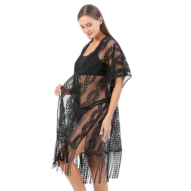 سترة من الدانتيل كبيرة الحجم ل - مراجعة Women'S Fashion Kimono وسعره