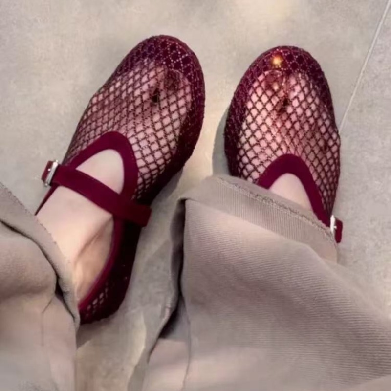 صنادل باوتو نسائية مرصعة بالأح - مراجعة Women'S Fashion Walking Shoes وسعره