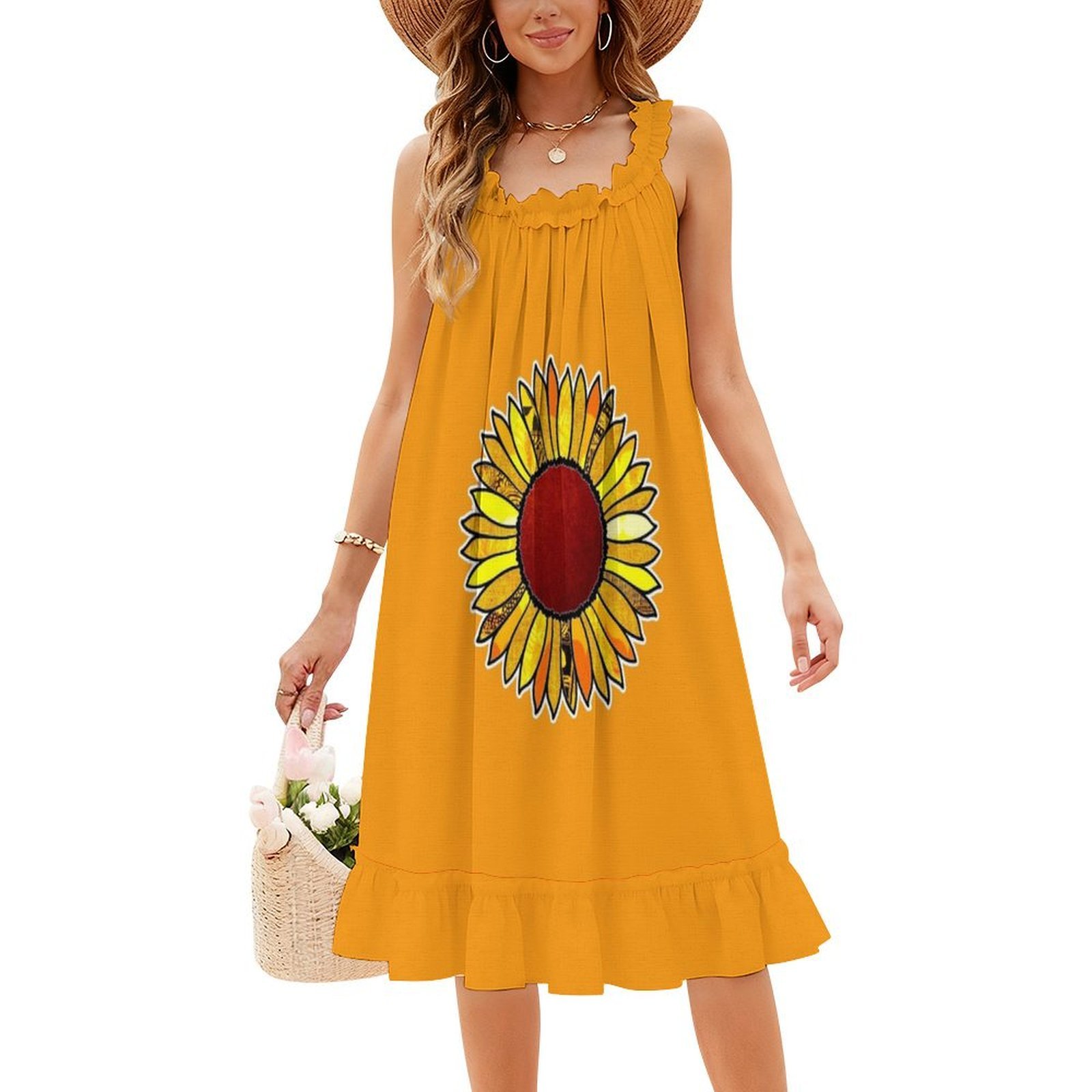 الرجعية عباد الشمس بوهو شيك ال - مراجعة Women Fashion Gown وسعره