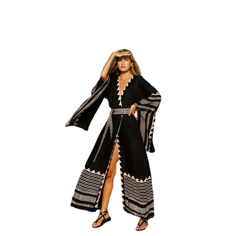 زي كيمونو للشاطئ للسيدات صيفي  - مراجعة Women'S Fashion Kimono وسعره
