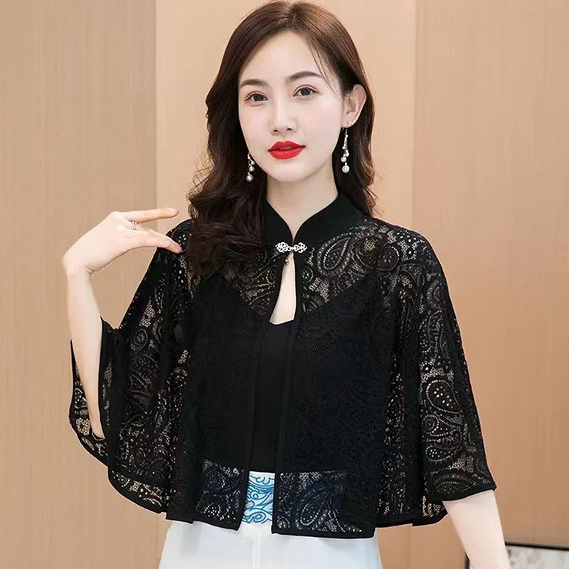 شال صيفي ربيعي خفيف، وشاح بأكم - مراجعة Women'S Fashion Poncho وسعره