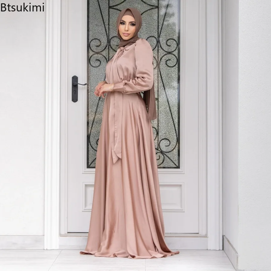 فستان ستان أنيق للنساء أزياء إ - مراجعة Turkey Women Fashion وسعره