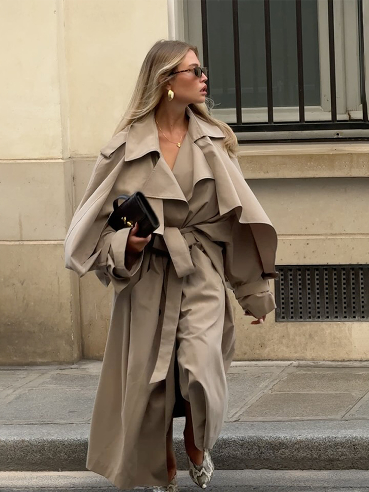 الصلبة التلبيب خندق معطف المرأ - مراجعة Women'S Fashion Raincoat وسعره